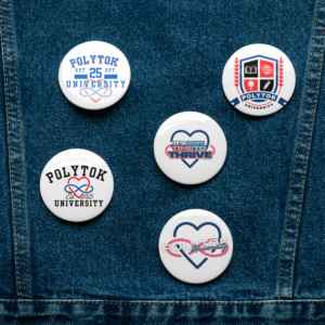 PolyTok Pin Buttons – Wear Your Voice, Your Way!